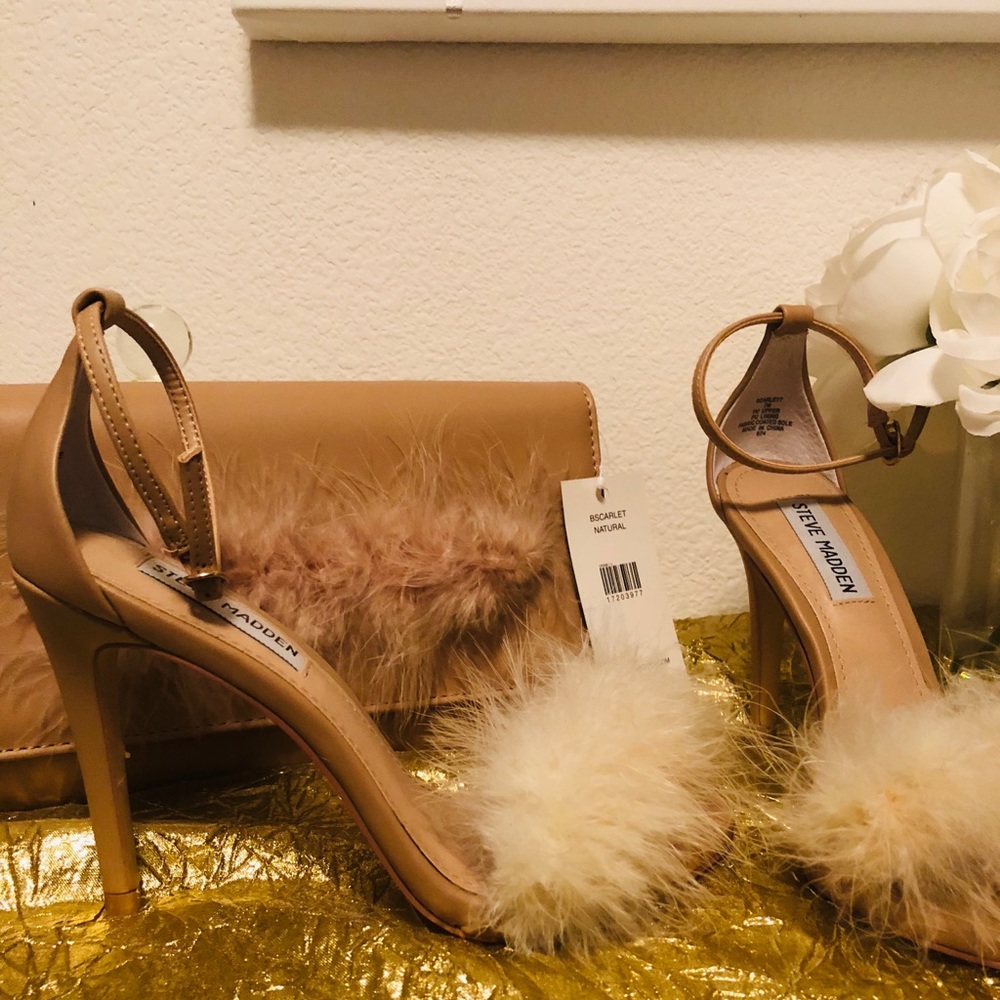 Nude shoes with matching purse